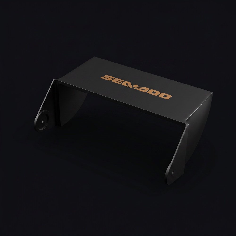 Black visor with orange Sea-Doo logo